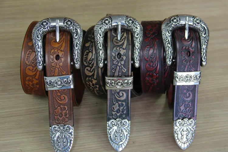 3 Colours Rivet Leather Vintage Punk Belt Erkek Kemer Deri Cinturones Ceinture Cinto Masculino Cinturon Rocker Riem Cowboy 1