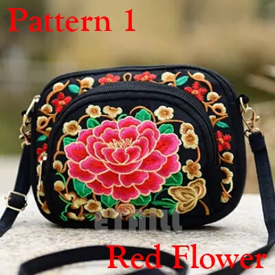 Boho Ethnic Embroidery Bag Hmong Handmade Embroidered Canvas Shoulder Messenger Bags Small Brand Crossbody Bags Sac A Dos Femme 5