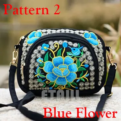 Boho Ethnic Embroidery Bag Hmong Handmade Embroidered Canvas Shoulder Messenger Bags Small Brand Crossbody Bags Sac A Dos Femme 7