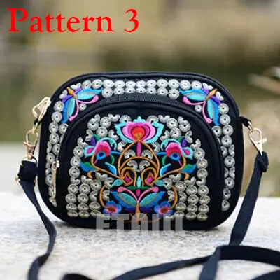 Boho Ethnic Embroidery Bag Hmong Handmade Embroidered Canvas Shoulder Messenger Bags Small Brand Crossbody Bags Sac A Dos Femme 7