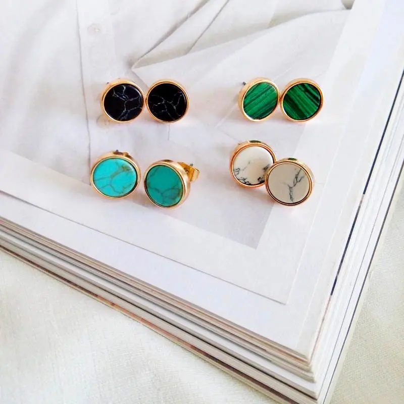 And The United States Women Jewelry Minimalist Restoring Ancient Ways Round Natural  Earrings Earrings Geometry 1