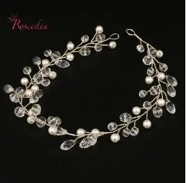 Handmade Bridal Hair Accessories New Tiara Head Piece Crystal Head Piece Women Girls Rhinestone Pageant Tiaras And Crowns Re688 3