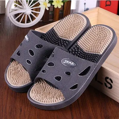 Men's Slippers Indoor Home Massage Slippers Couples Bathroom Non-Slip Slippers Beach Slippers Flats Casual Shoes H191 35 2