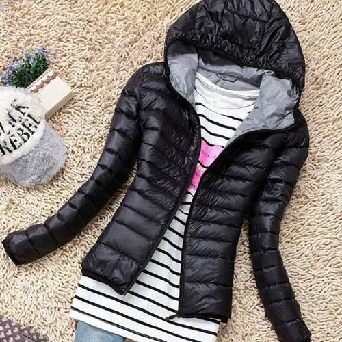 New 2017 Fashion Ladies Down Short Design Coat Winter Cotton-Padded Jacket Women Slim Solid Zipper Outerwear Df-081 6