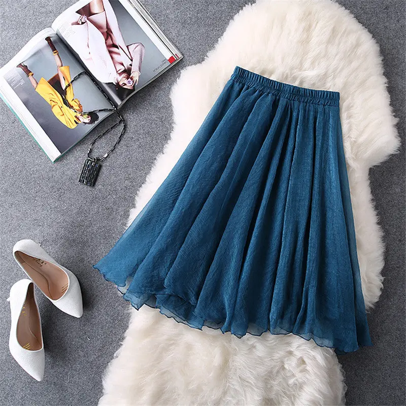 Midi Knee Length Skirts 1