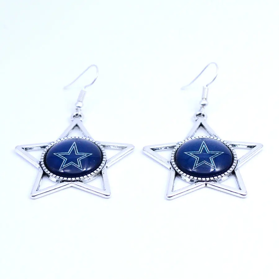 Earrings Dallas Cowboys Charms Dangle Earrings Sport Earrings Football Jewelry For Women Birthday Party Gift 5 Pairs 1
