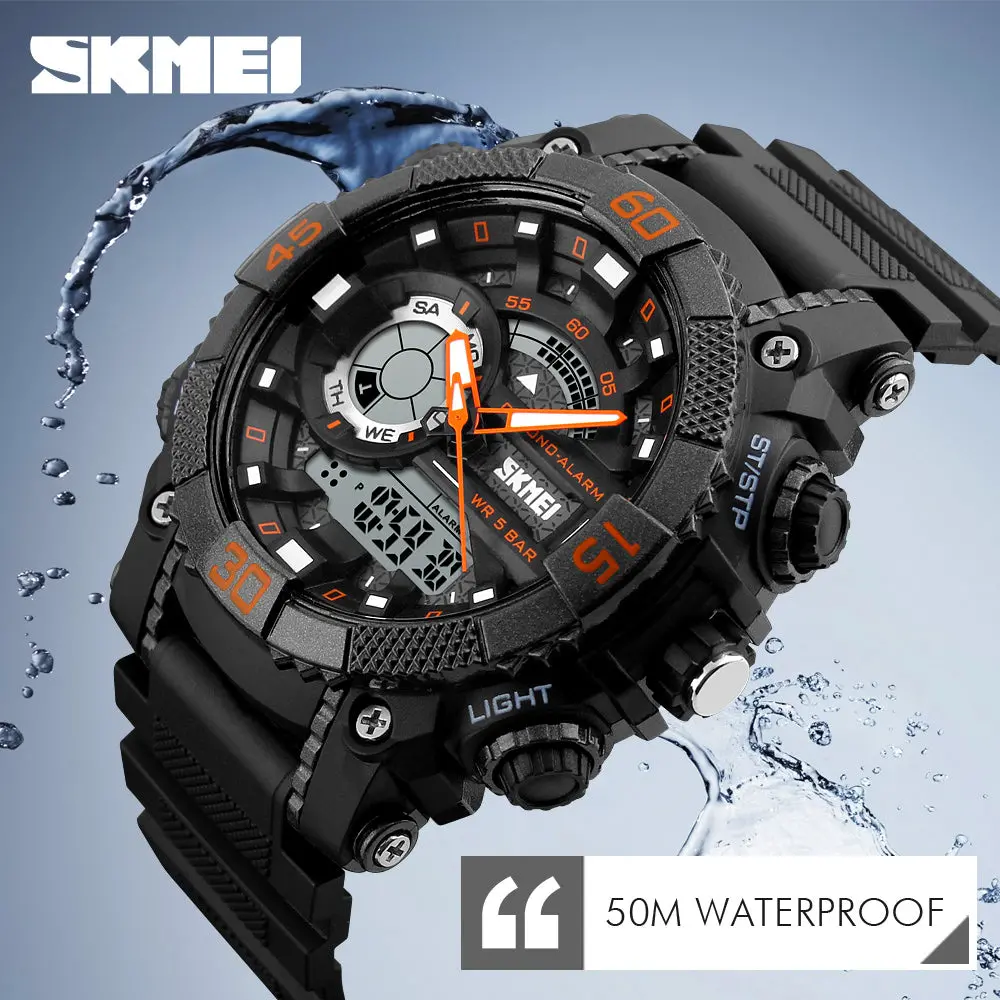 Mens Watches Top Brand Luxury Men Military Watches Led Digital Analog Quartz Watch Sports Wrist Watch Waterproof Relogio Clock 1