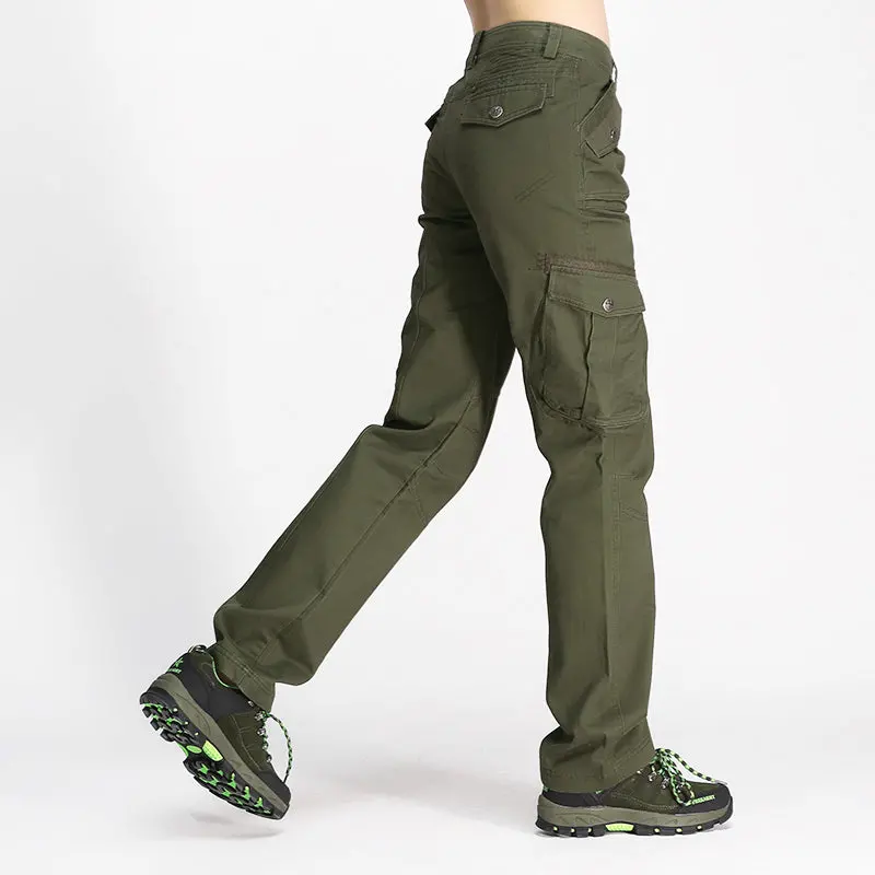 Free Army Women Full Length Pants Regular Straight Style With Pockets Metal Zipper Embroidery Cotton Lady Casual Pants Gk76053 1