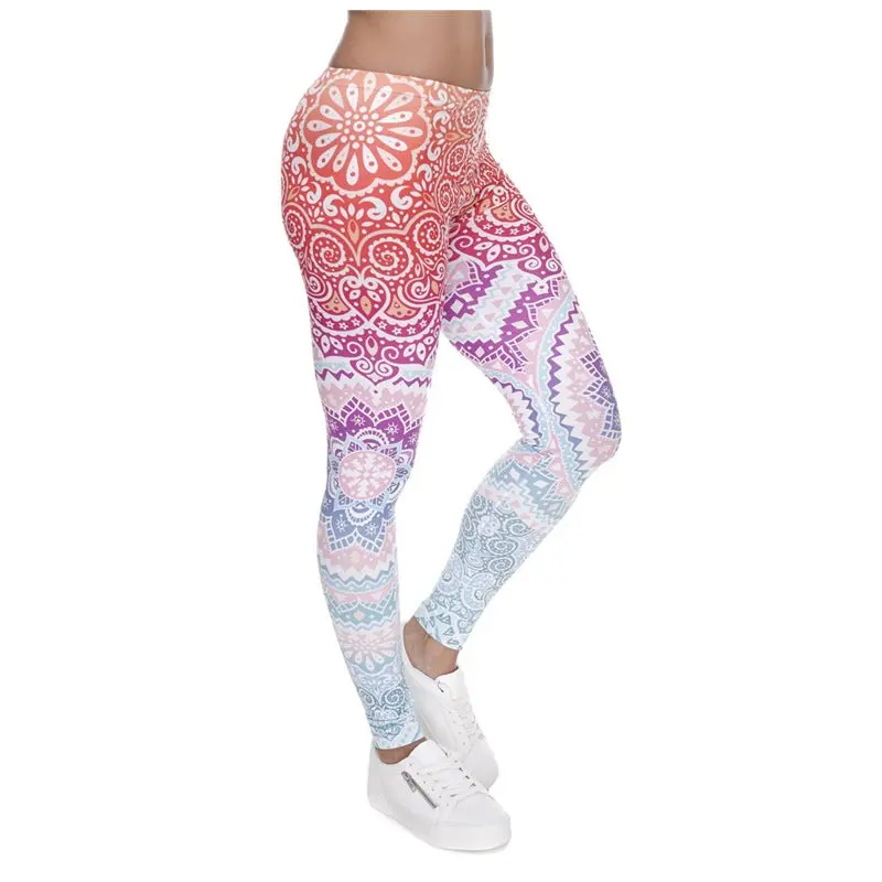 Wholelsales New Fashion Women Leggings 3D Printed Color Legins Ray Fluorescence Leggins Pant Legging For Woman 15 Colors 1