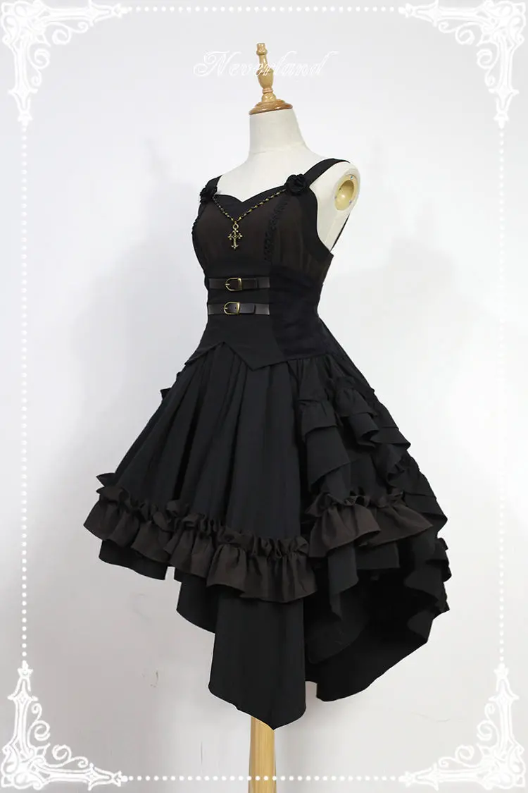 Gothic Lolita Dress Dark Angel Series High Low Lolita Jsk Dress By Soufflesong 1