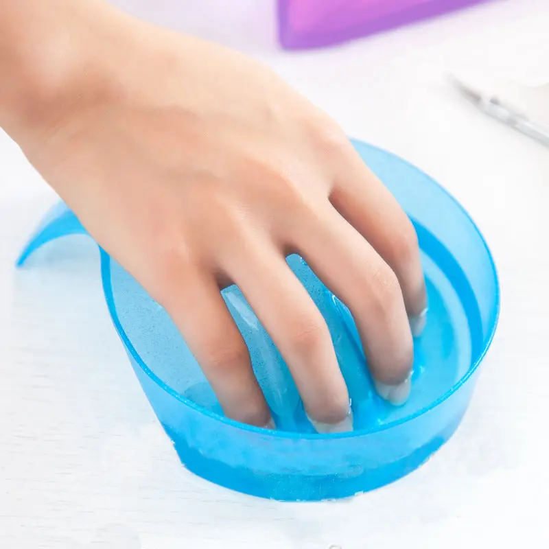 Manicure Bowl Soak Finger Acrylic Tip Nail Soaker Treatment Remover For Diy Salon Nail Spa Bath Treatment Manicure Tools 1