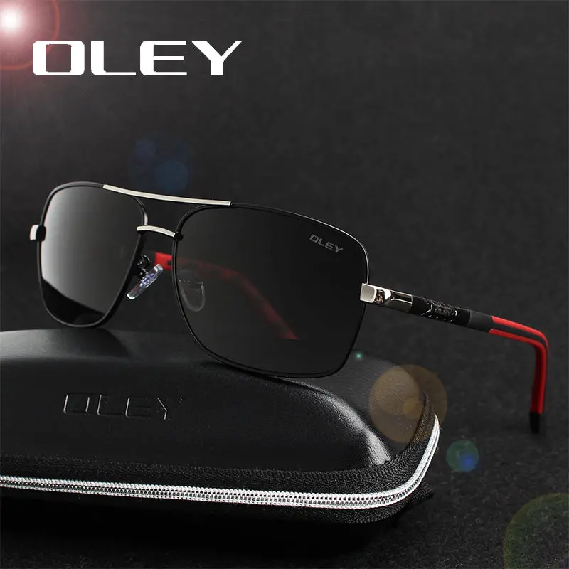 Oley Brand Polarized Sunglasses Men New Fashion Eyes Protect Sun Glasses With Accessories Unisex Driving Goggles Oculos De Sol 1