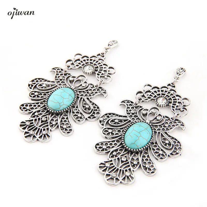 Boho Earrings Cowgirl Gypsy Filigree Earrings Hippie Aritos Tribal Hollow Earrings Indian Native American Jewelry Western Navajo 1