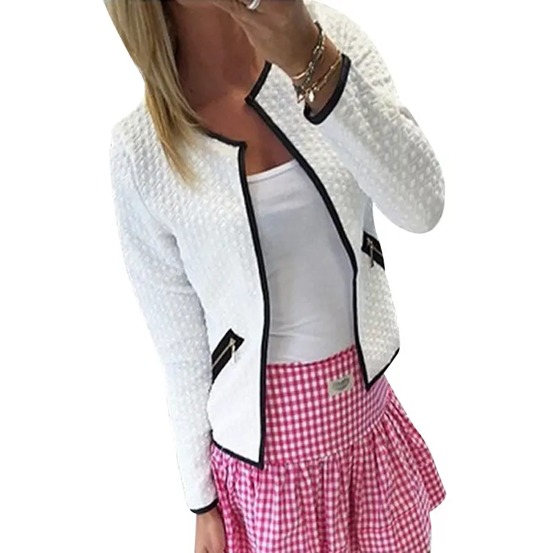 Women Basic Long Sleeve Jacket 1