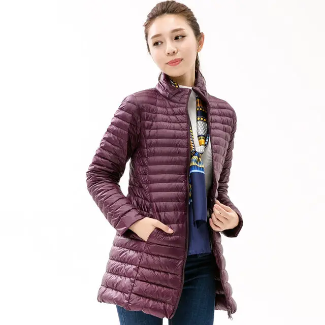 Stay cozy this season with our lightweight yet insulating women's duck down parka—designed for cold weather, snow-ready comfort, and everyday casual style. - Image 3