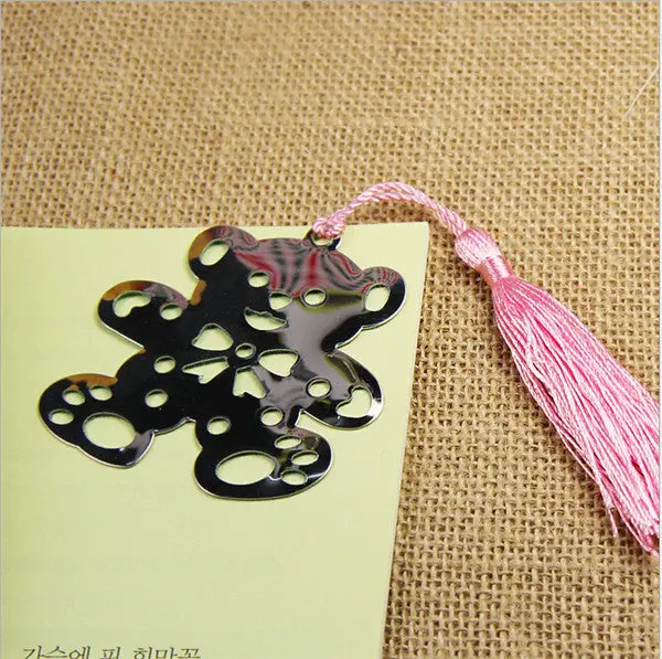 Metal Bookmark With Tassel Book Markers Wedding Souvenirs Baby Shower Party Favors With Gifts Box Packaging 23 Designs 18