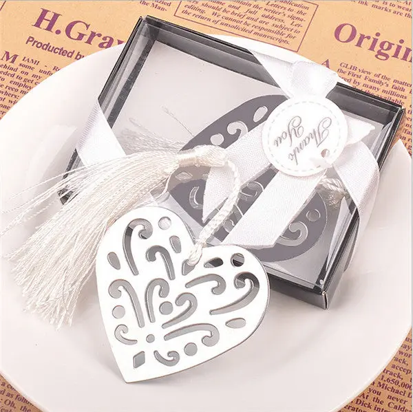 Metal Bookmark With Tassel Book Markers Wedding Souvenirs Baby Shower Party Favors With Gifts Box Packaging 23 Designs 21