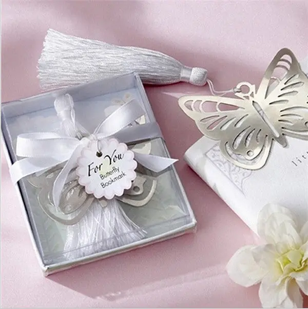 Metal Bookmark With Tassel Book Markers Wedding Souvenirs Baby Shower Party Favors With Gifts Box Packaging 23 Designs 11