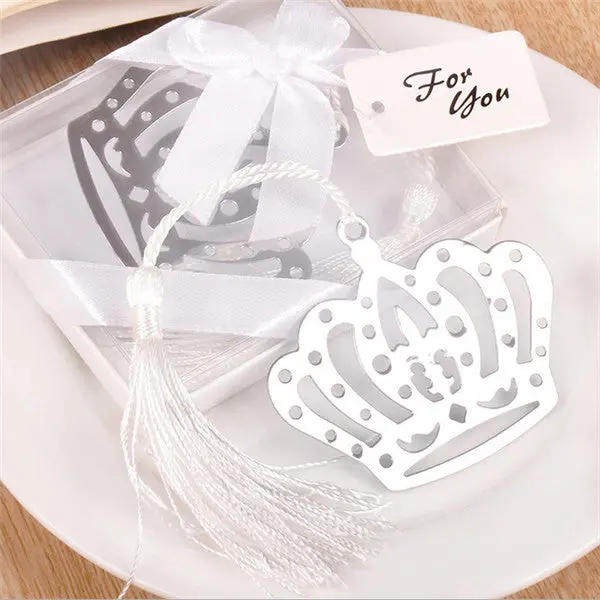Metal Bookmark With Tassel Book Markers Wedding Souvenirs Baby Shower Party Favors With Gifts Box Packaging 23 Designs 23