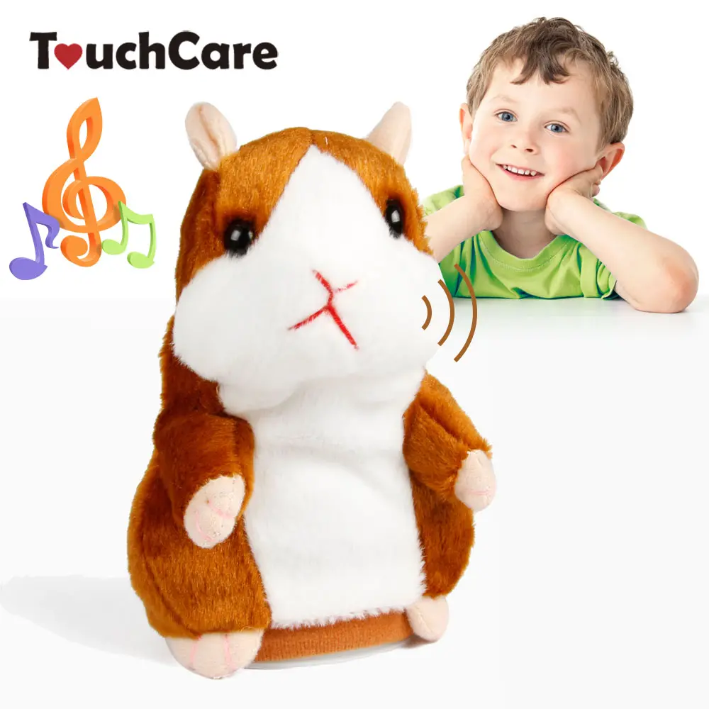 Touchcare 15Cm Talking Hamster Mouse Pet Plush Toy Learn To Speak Electric Record Hamster Educational Children Stuffed Toys Gift 1