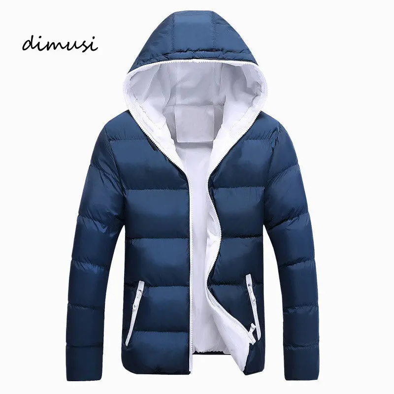 Dimusi Men Winter Jacket Fashion Hooded Thermal Down Cotton Parkas Male Casual Hoodies Windbreaker Warm Coats 5Xl,Ya696 1