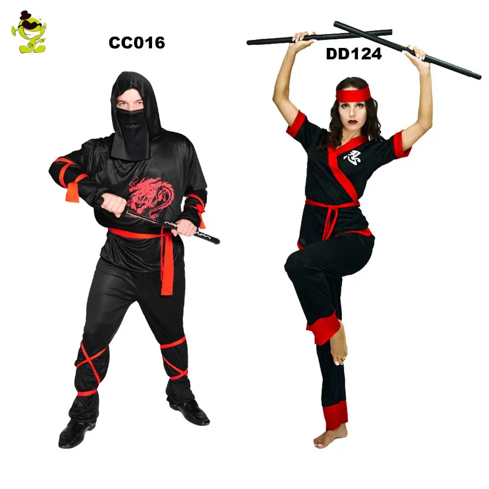Japanese Classic Ninja Costumes Halloween Costume Female Models Black Ninja Costume Cosplay Dress Cool Man Suits Couple Dress 1