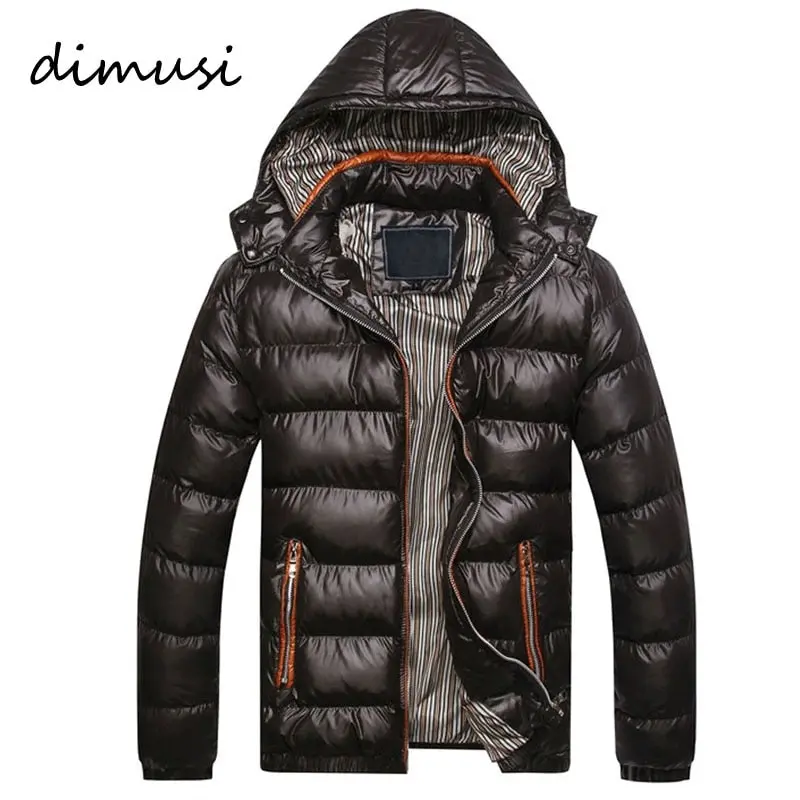 Dimusi New Men Winter Jacket Fashion Hooded Thermal Down Cotton Parkas Male Casual Hoodies Brand Clothing Warm Coat 5Xl,Pa064 1