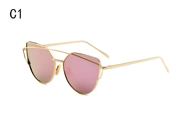 Xiesiqing Sunglasses Women Brand Gradient Ocean Lens Cat Eye Sunglasses Ladies Alloy Full Frame Sun Glasses Oculos De Sol Uv400 4