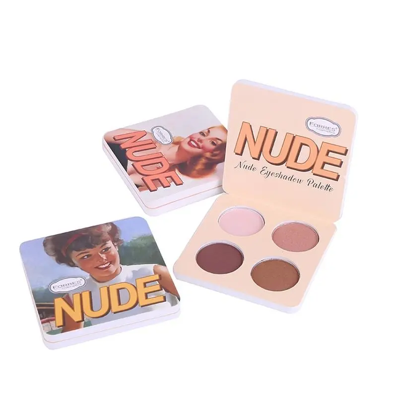 Brand Makeup Matte Eye Shadow Palette 4 Colors Nude Minerals Powder Pigments Glitter Eyeshadow Make Up Palette Korea Cosmetics 1