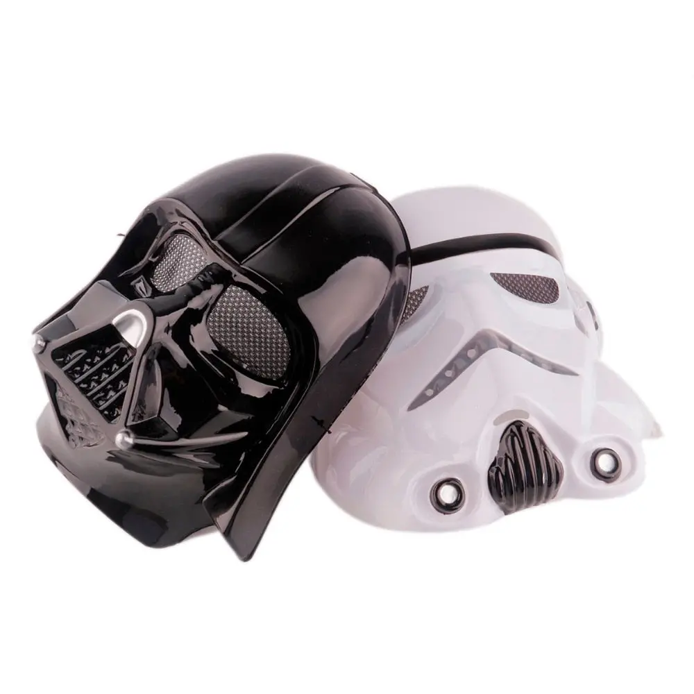 Black White Star Wars Darth Vader Full Face Mask Deluxe Halloween Superhero Theme Party Cosplay Mask Masquerade Costume Supply 1