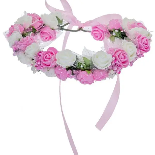 Women Bezel Flowers On Head 1