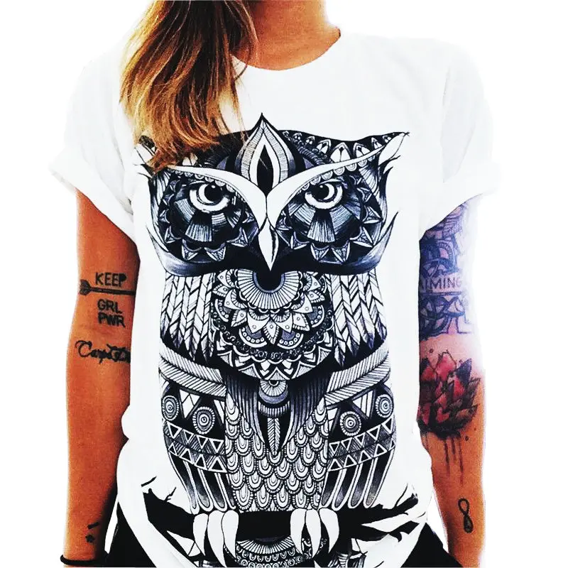 Tshirt 2017 Summer Women Designer Clothing T-Shirt Print Punk Rock Fashion Graphic Tees European T Shirt Fashion White Unicorn 1