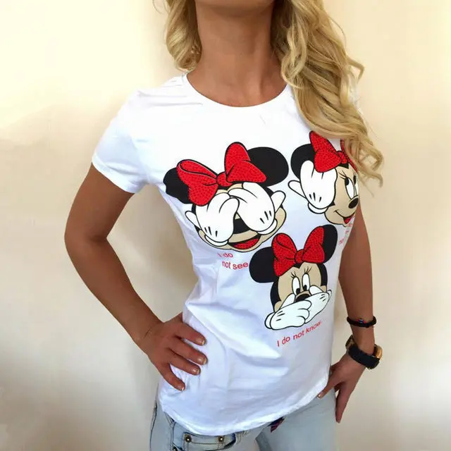 Stylish white unicorn graphic t-shirt for women featuring bold punk rock design, perfect for summer fashion and European-inspired casual wear. - Image 13