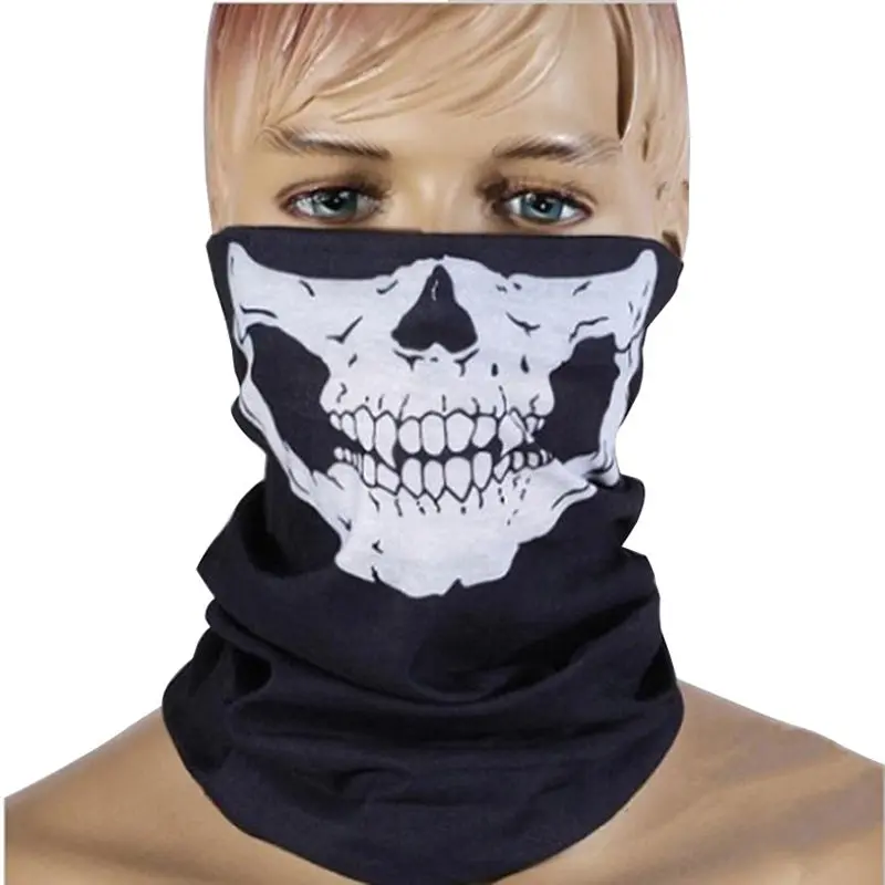 Halloween Scary Mask Festival Skull Masks Skeleton Outdoor Motorcycle Bicycle Multi Masks Scarf Half Face Mask Cap Neck Ghost 1