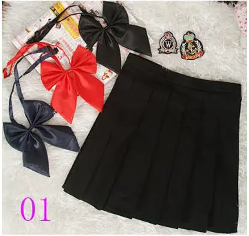 2017 Hot Midi Pleated Women Skirts High Waist Red A-Line Short Skirts Uniforms School Tartan Plaid Skirt Saias 3
