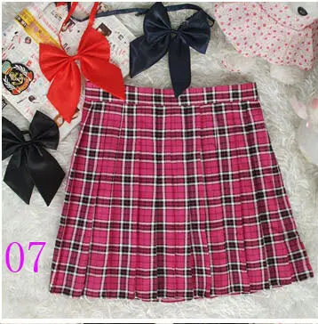 Stylish red A-line midi skirt featuring high-waist design, classic pleats, and authentic tartan plaid—ideal for school uniforms or casual wear. - Image 10