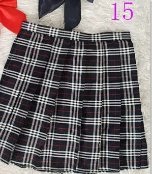 Stylish red A-line midi skirt featuring high-waist design, classic pleats, and authentic tartan plaid—ideal for school uniforms or casual wear. - Image 13