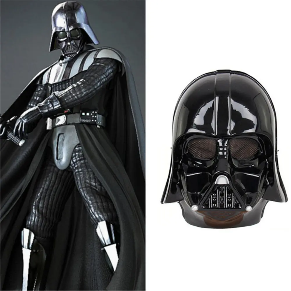 Star Wars Darth Vader Halloween Mask Deluxe Star Wars Maske Superhero Theme Party Supply Costume Toy 24.5*19.5Cm Black White 1