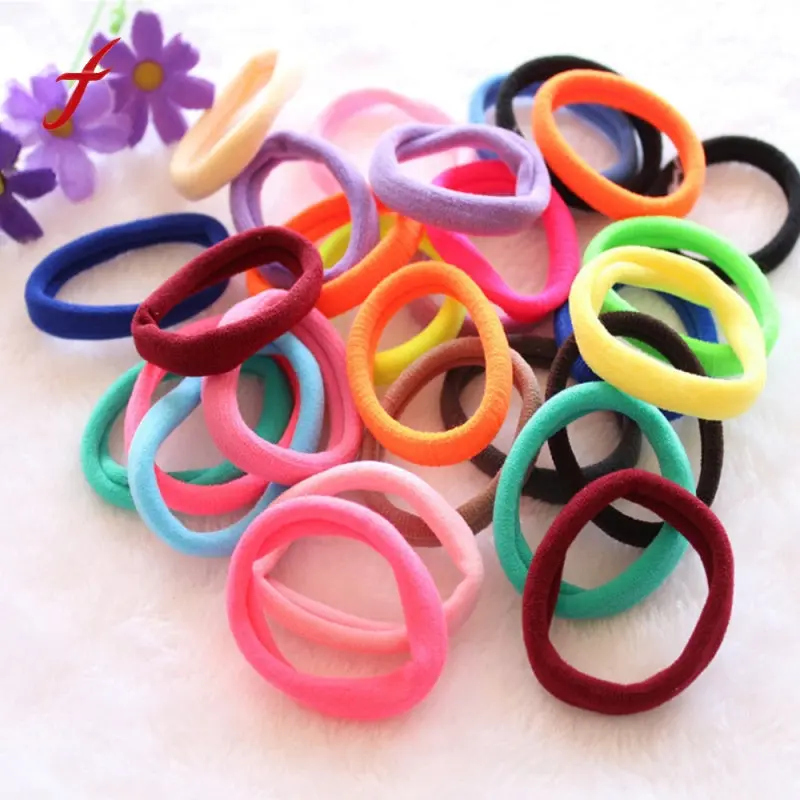 50Pcs/Set Hair Bands 2017 New Colorful Lowest Price For Beautifully Womens Girls Elastic Hair Ties Band Rope Ponytail Bracelet 1