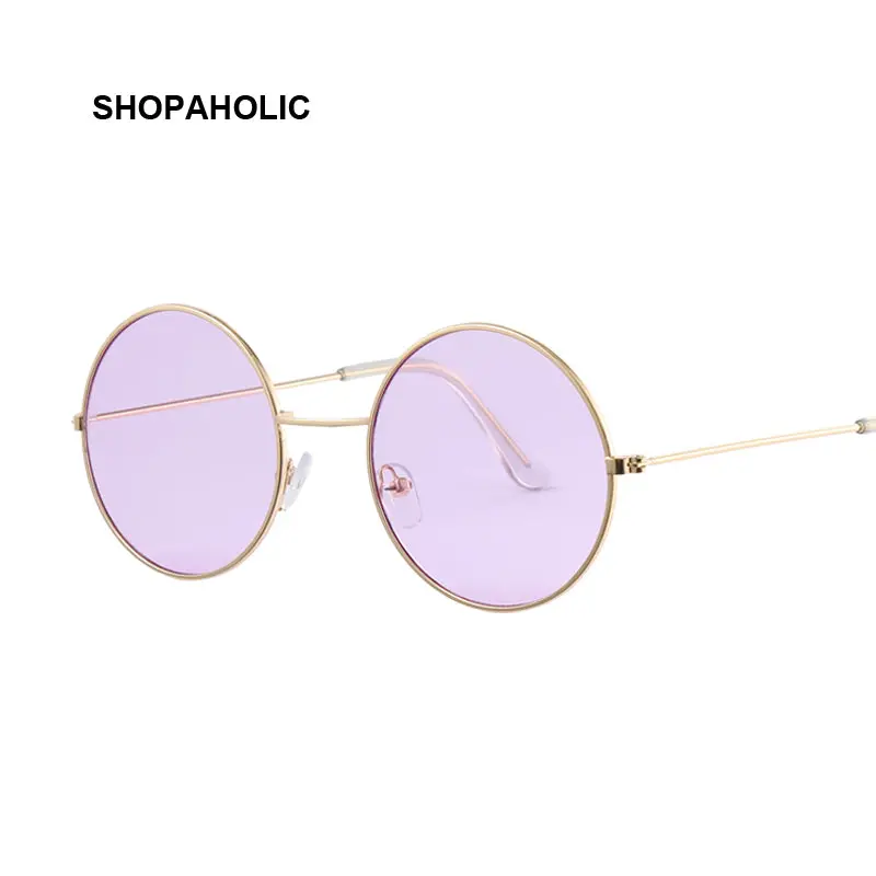 Vintage Round Sunglasses Women Ocean Color Lens Mirror Sunglasses Female Brand Design Metal Frame Circle Glasses Oculos Uv400 1