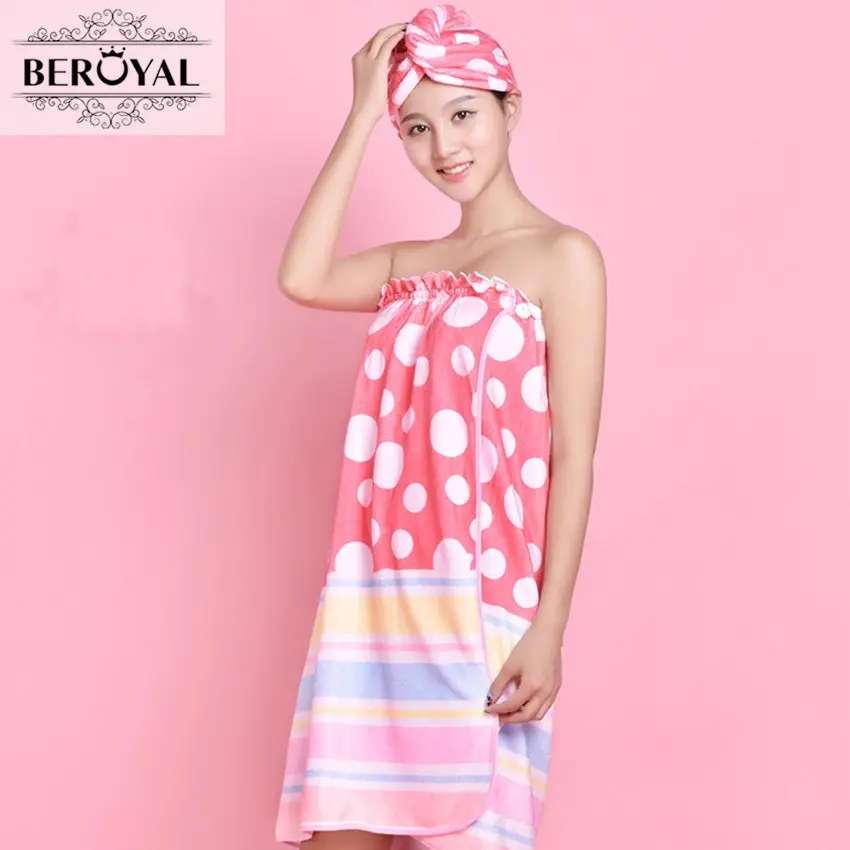 New 2016 Fashion Toalha De Banho  Microfiber Magic Bath Towel Solid Dressing Gown Women Spa Wrap Female Towesl Bathroom 1