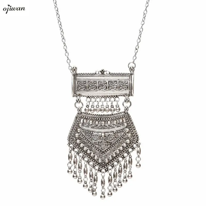 Boho Necklace Maxi Collier Plastron Ethnic Fringe Necklace Cowgirl Indian Native American Jewelry Navajo Online Shopping India 1
