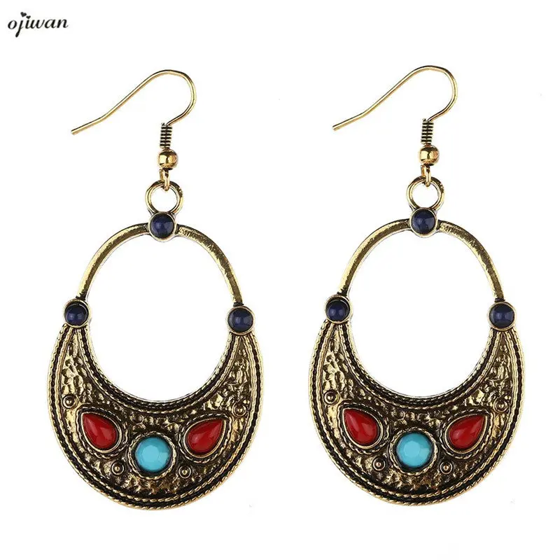 Aretes De Media Luna Aritos Gypsy Earrings For Women Boho Earrings Hippie Tribal Earrings Indian Native American Jewelry Navajo 1