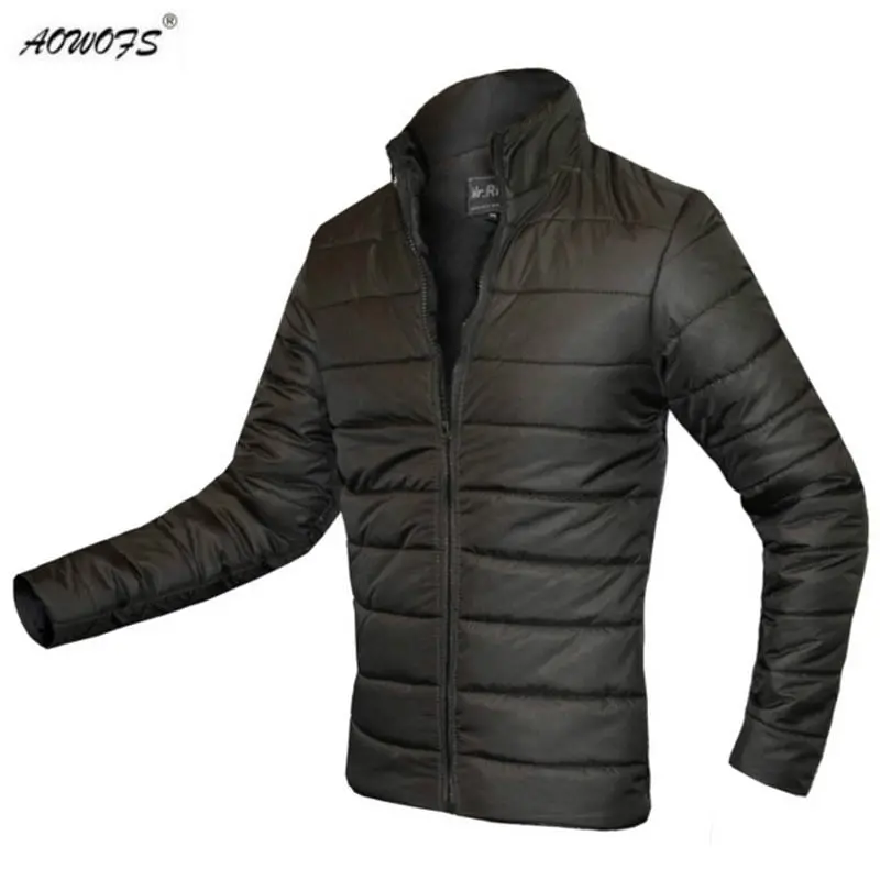 2017 New Winter Jacket Men 100% Cotton Padded  Parka Thick Zipper Slim Men Coat Outwear Warm Male  Overcoat 1