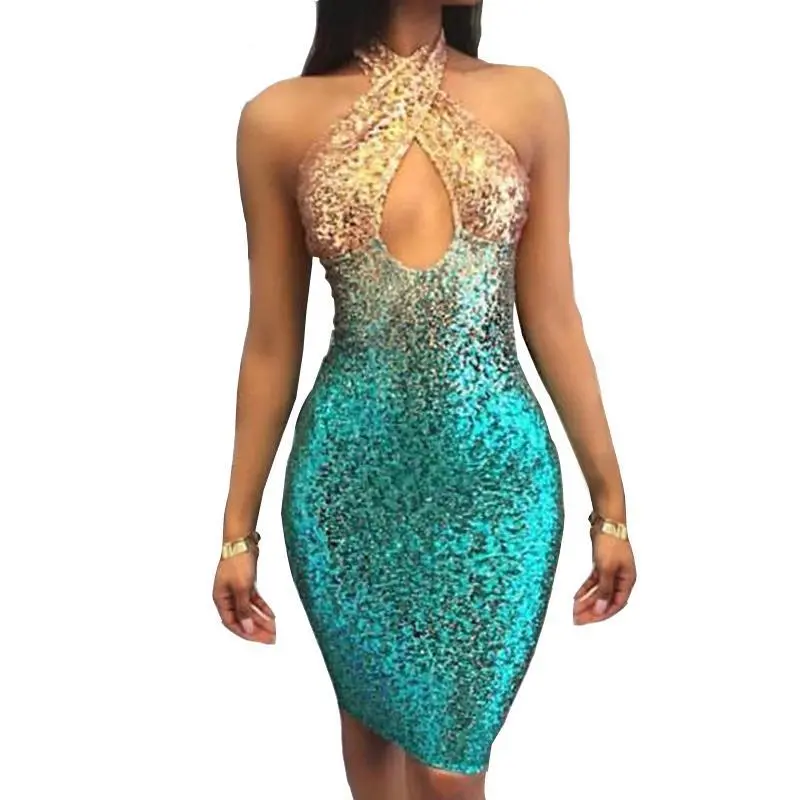 Backless Sleeveless Bodycon Club Party Dress 1