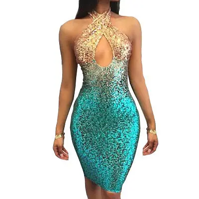 Backless Sleeveless Bodycon Club Party Dress 3