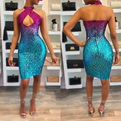 Elegant Backless Bodycon Dress for Summer Nights - Image 3