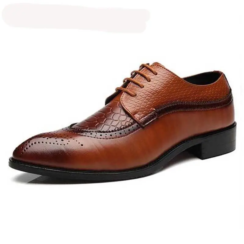 Lace Up Designer Luxury Men Shoes 1