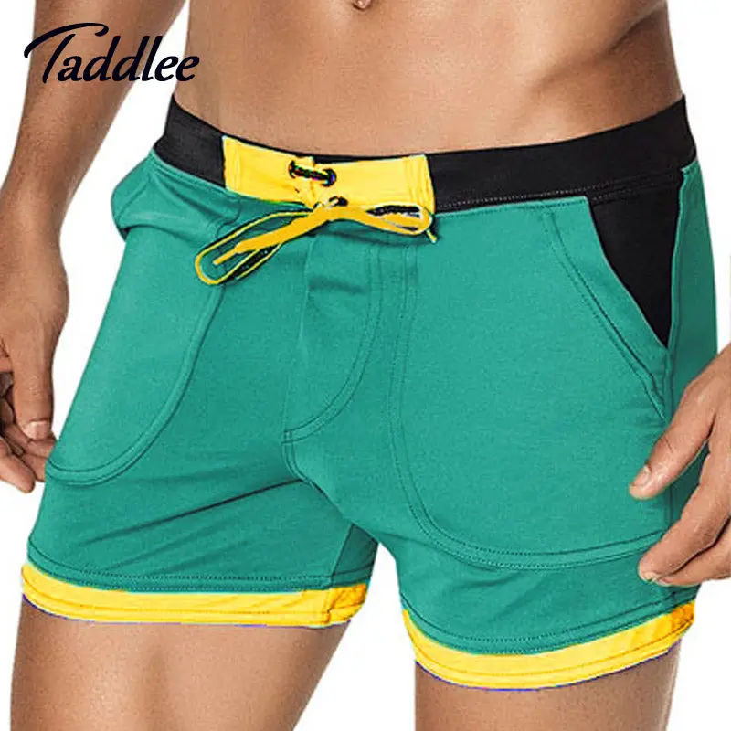 Taddlee Brand Man Men's Swimwear Swim Beach Board Shorts Swim Trunks Swimsuits Bathing Suits Men Swimming Boxer Surf Wear Gay 1