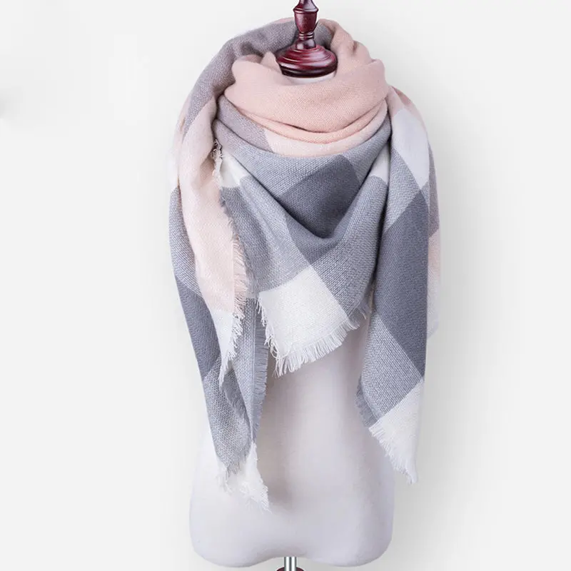 Simpleshow 2017 Luxury Brand Winter Scarf Women Warm Designer Basic Shawls Scarves For Ladies Autumn Cotton Cashmere Wholesale 1